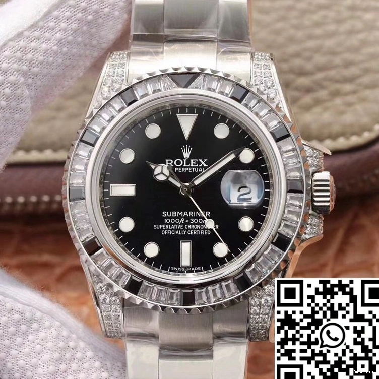 Customized Date Submariner Edition Black Diamond GS Rolex 116610LN Dial Factory 0421